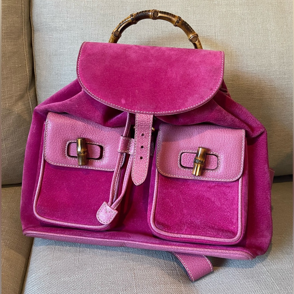 Vintage Gucci Bamboo Backpack